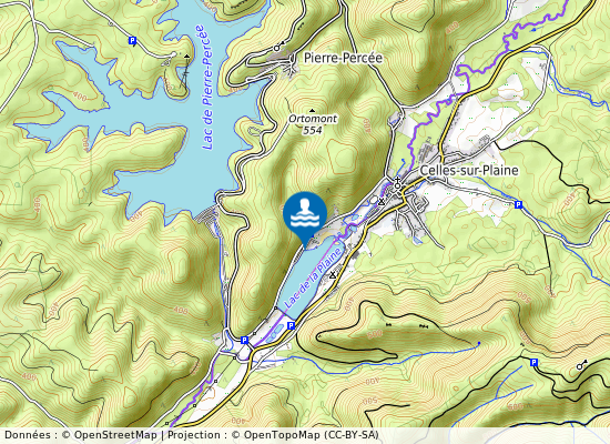 Lac De La Plaine sur la carte