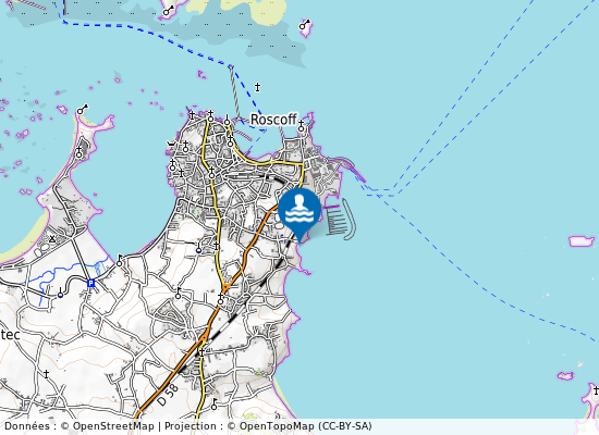 Traon Erch sur la carte