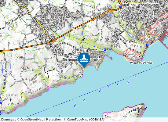 Dellec sur la carte