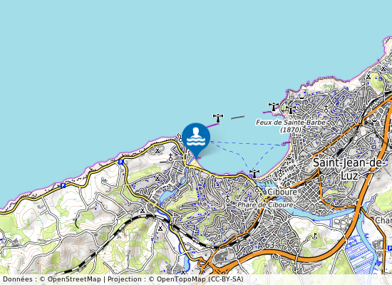 Socoa sur la carte