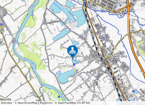 Baignade Amenagee De Saint Jory sur la carte