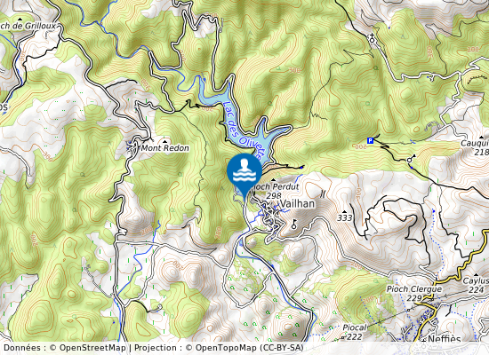 Plan D Eau Des Olivettes sur la carte