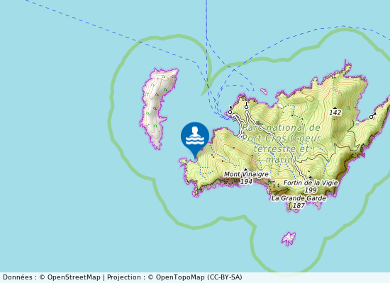 Ile De Port Cros Sud - Anse De Janets sur la carte