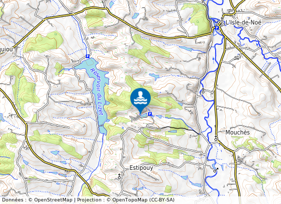 Lac D Escapa sur la carte
