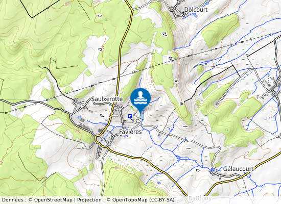 Zone De Loisirs - Bassin Aval sur la carte